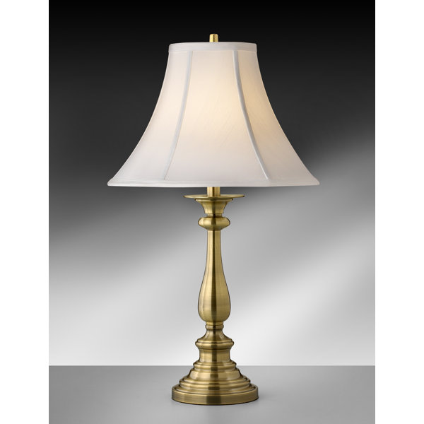 Medallion Lighting Patrick Henry 27" Satin Antique Brass Table Lamp